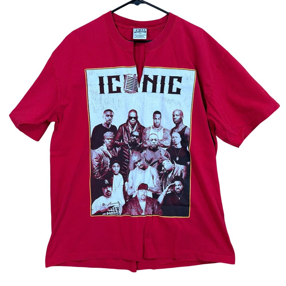 Vintage All Time Pro Mens Shirt Red Iconic Hip Pop Rap Short Sleeve Cotton 2X